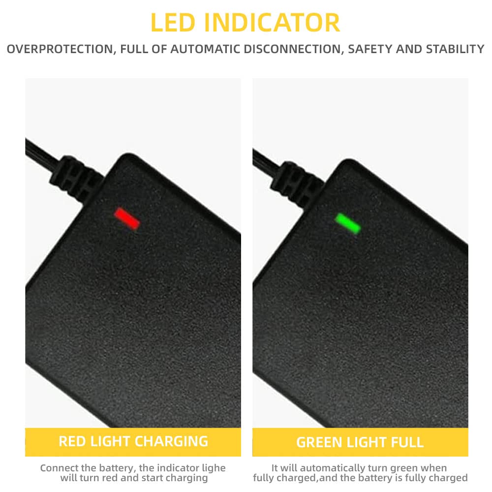 LUFEIS Ładowarka do skutera elektrycznego, kabel do ładowania hoverboard, 42 V 2 A AC E Scooters, kabel do ładowania z 4 przyłączami, do Ninebot Xiaomi Scooters, deskorolka elektryczna 36 V, do