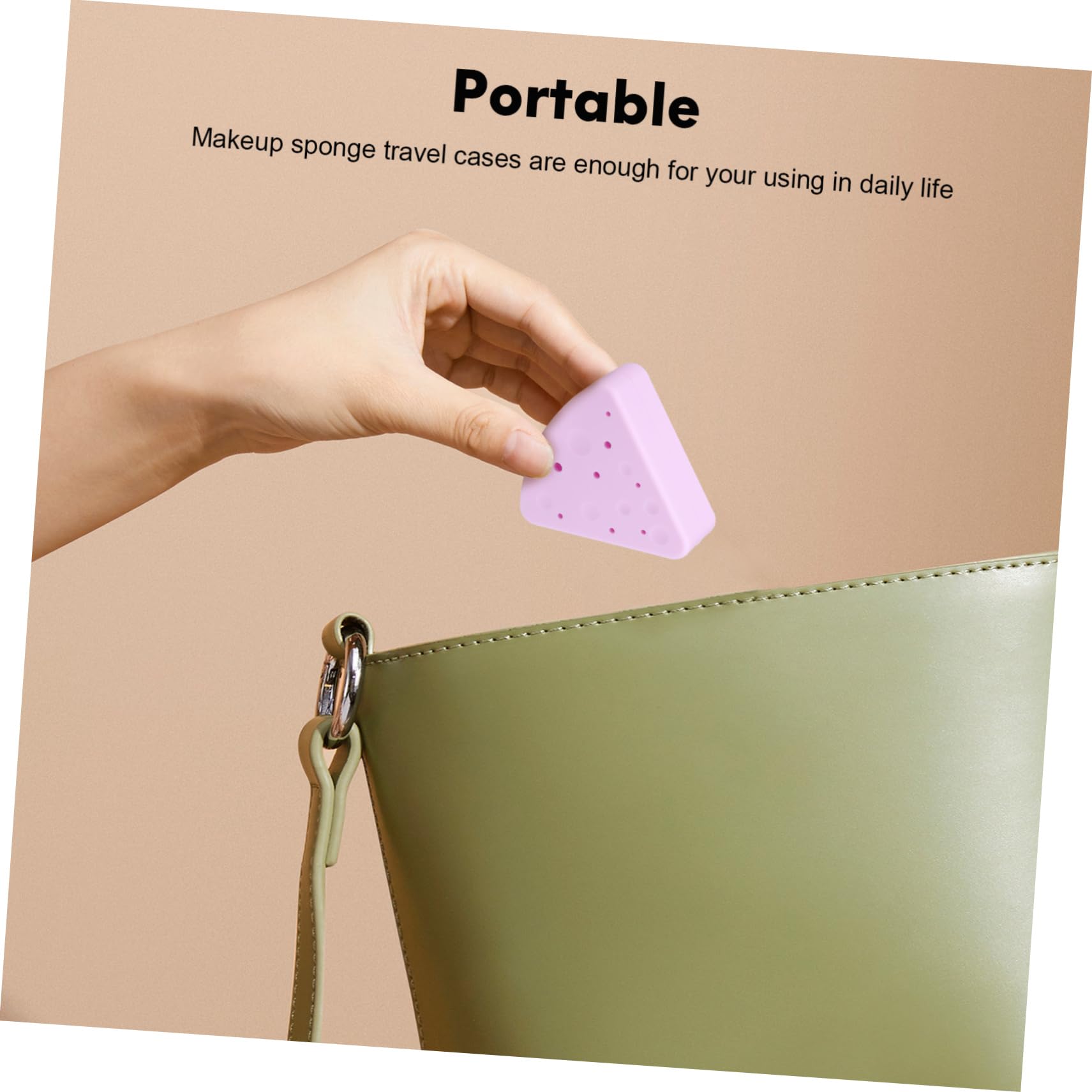 8 Piezas Esponja De Maquillaje De Silicona Esponjas De Maquillaje Bolsa Organizadora De Maquillaje De Viaje Esponja De Silicona Para Platos Gel De Sílice Viajar Constituir Auxiliar