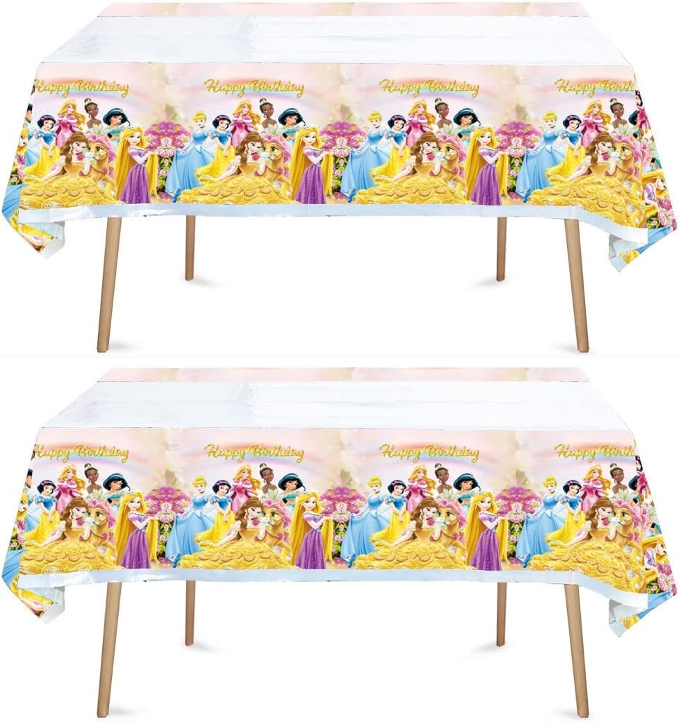 3 Pcs Tiana Princess Tablecovers,The Frog Theme Plastic