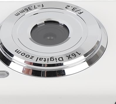 Tbest 4K 48MP Digitalkamera mit Zwei Bildschirmen Autofokus Kompakt Klein mit 16-fachem Zoom Geeignet für Reisefotografie