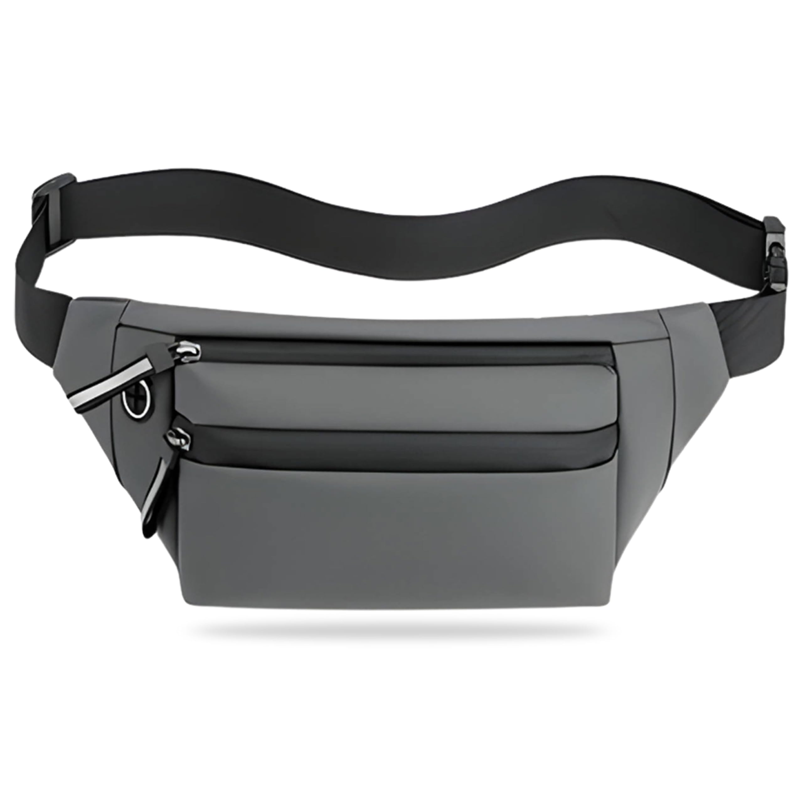 Premium Unisex Waist Bag for Men and Women - Stylish Fanny Bag, Travel Pouch, Hip Bag, Running Waist Pack (Grey)-image-47