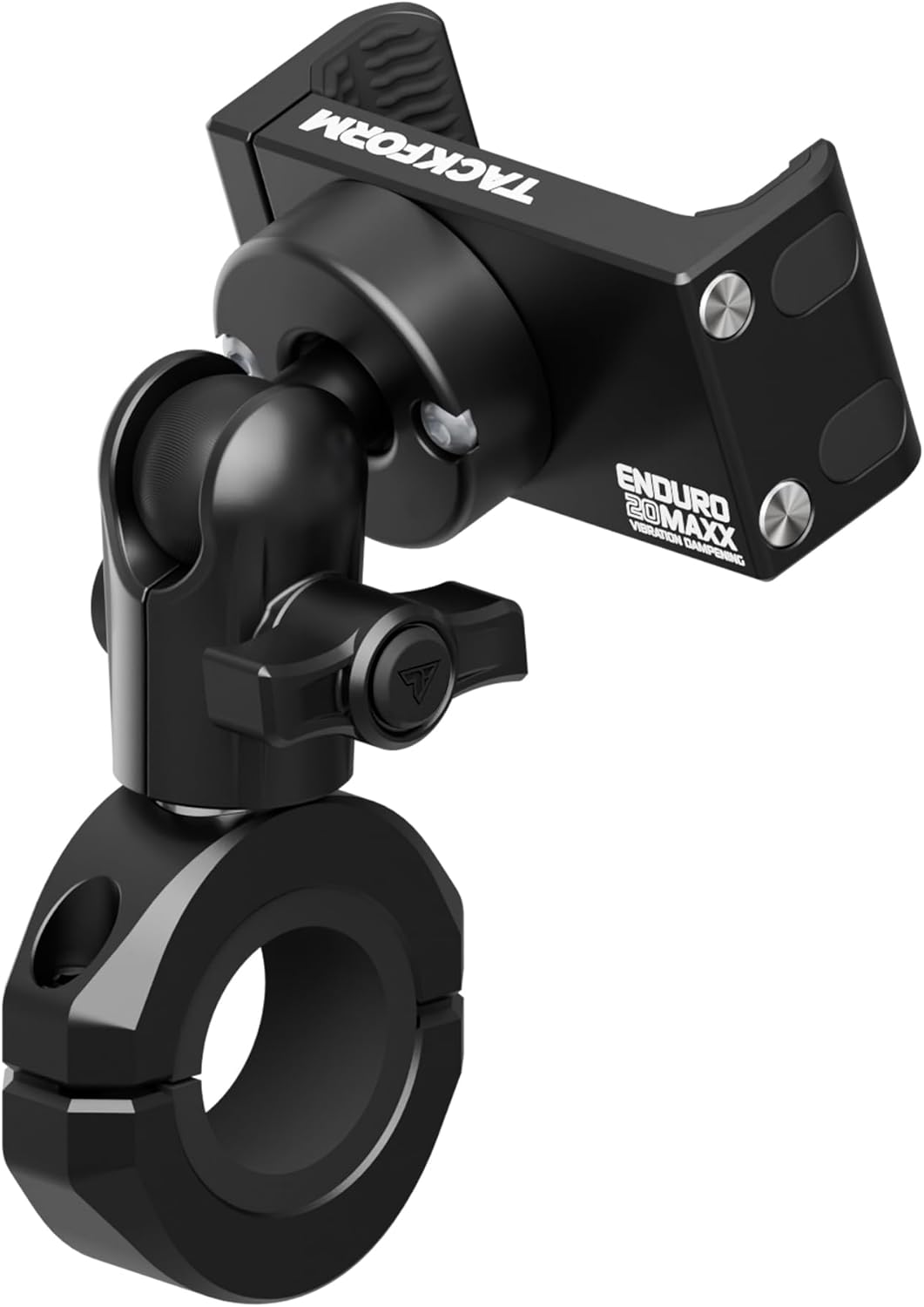 Tackform Black Motorcycle Phone Mount Vibration Dampening 20MAXX Spring Cradle
