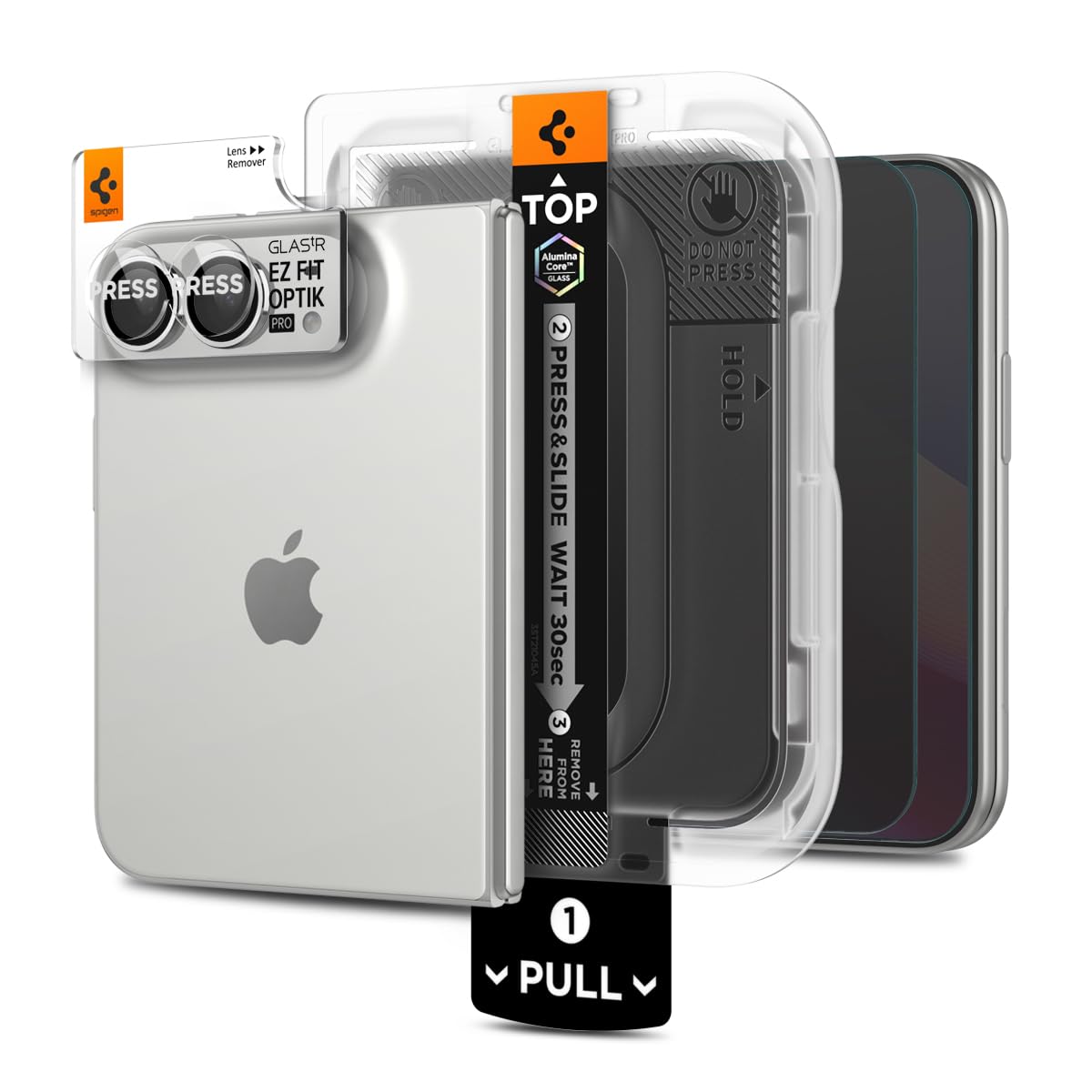 Spigen Pacchetto pellicola privacy e per l'fotocamera iPhone Duo