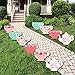 Big Dot of Happiness Floral Let’s Par-Tea - Tea Pot and Tea Cup Lawn Decorations - Outdoor Garden Tea Party Yard Decorations - 10 Piece