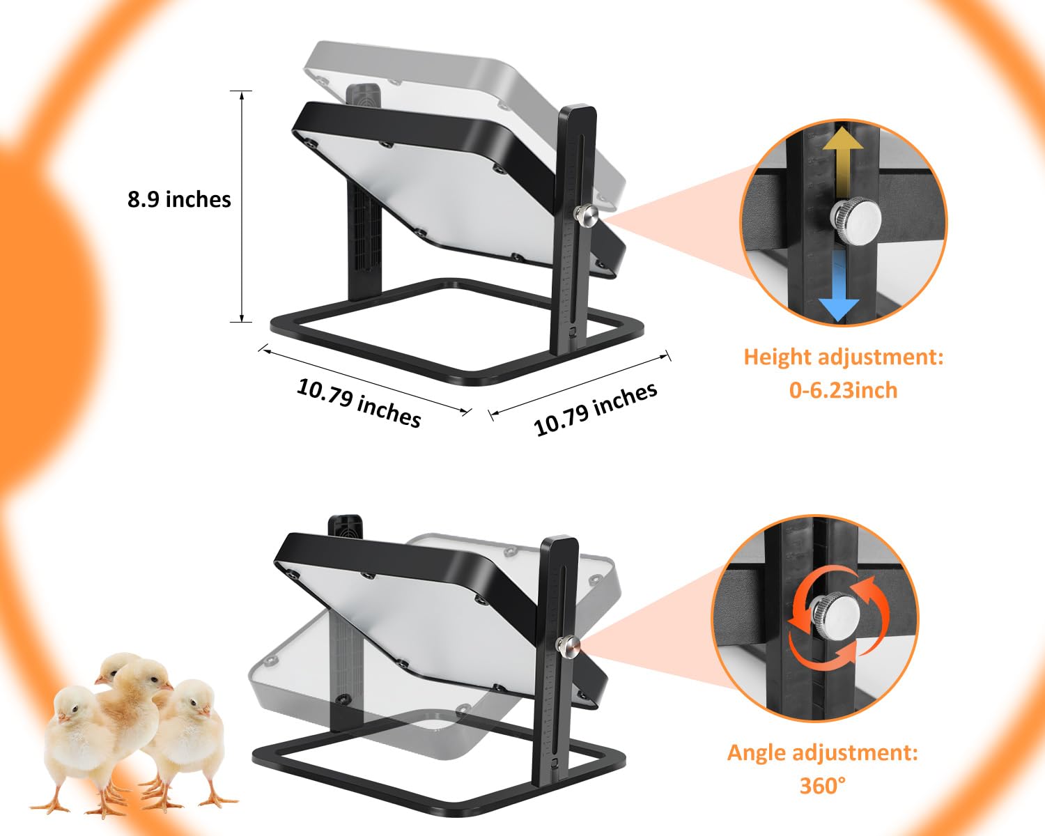 Kc Brooder Plate Snapklik.com : Chick Brooder Plate, Adjustable Height Temp Brooder ...