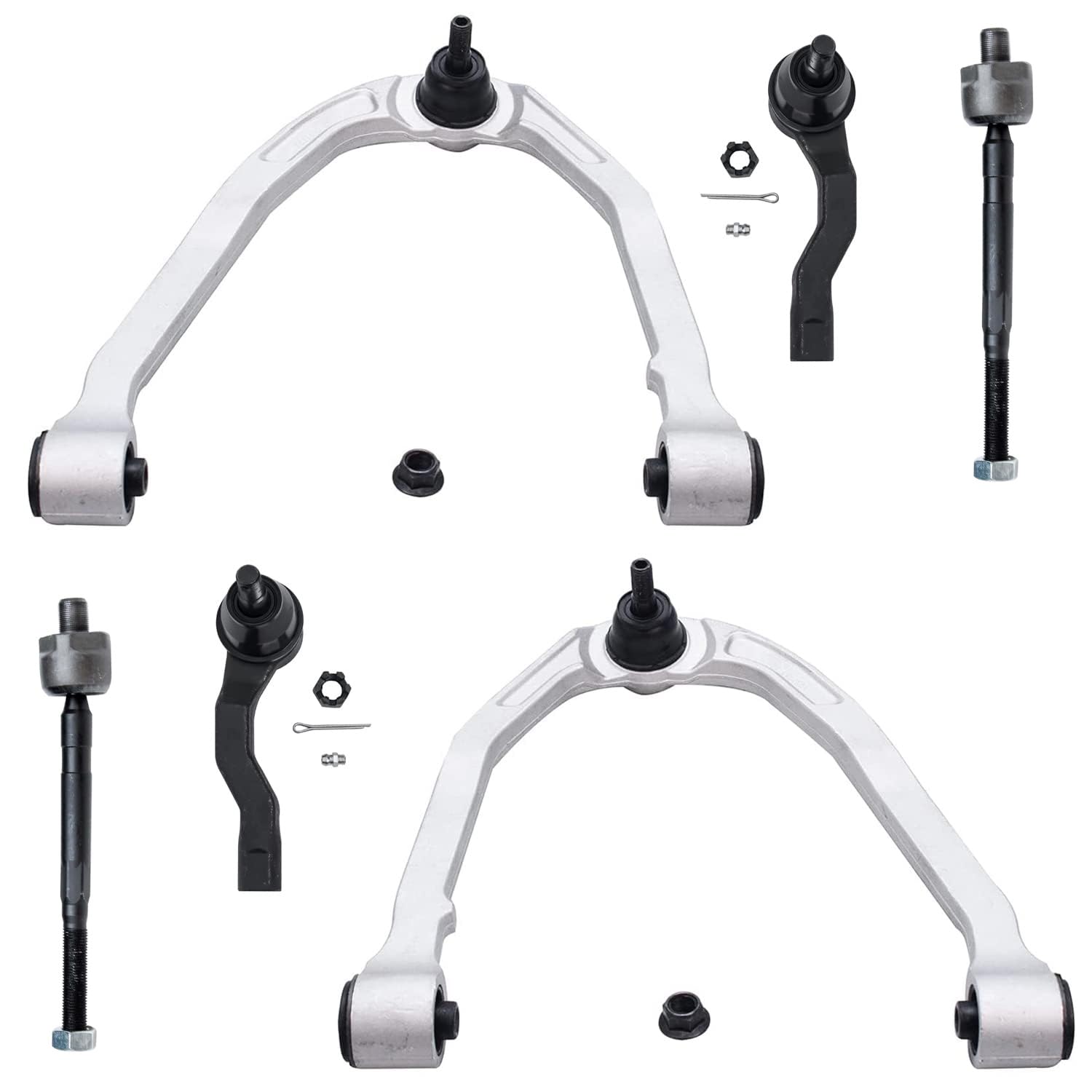 Detroit Axle - 6pc Front End Control Arms Kit for 03-07 Infiniti G35, 03-09