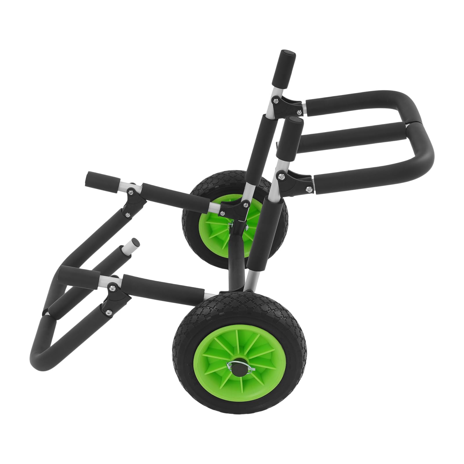 Carro de transporte para tabla de surf | Espacio para 2 kayaks o SUP | carro de playa de aluminio | carro de transporte SUP con ruedas de 10 pulgadas | carro kayak | hasta 80 kg