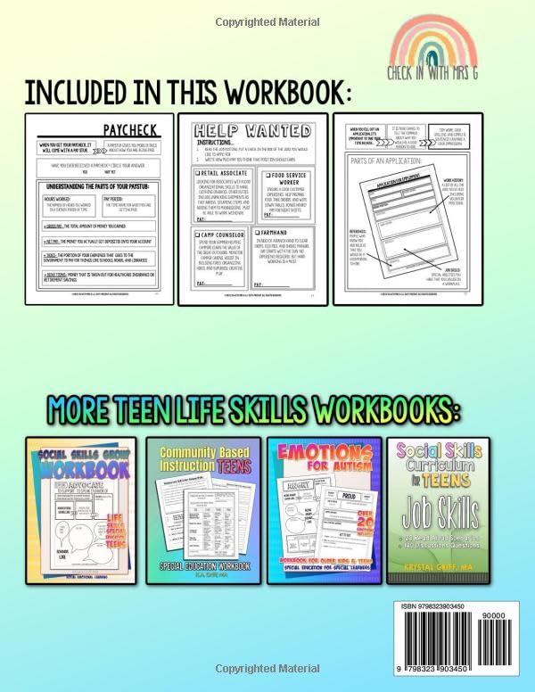 Job Skills for Teens: Life Skills Workbook Autism (Special Education Workbooks) - Image 2