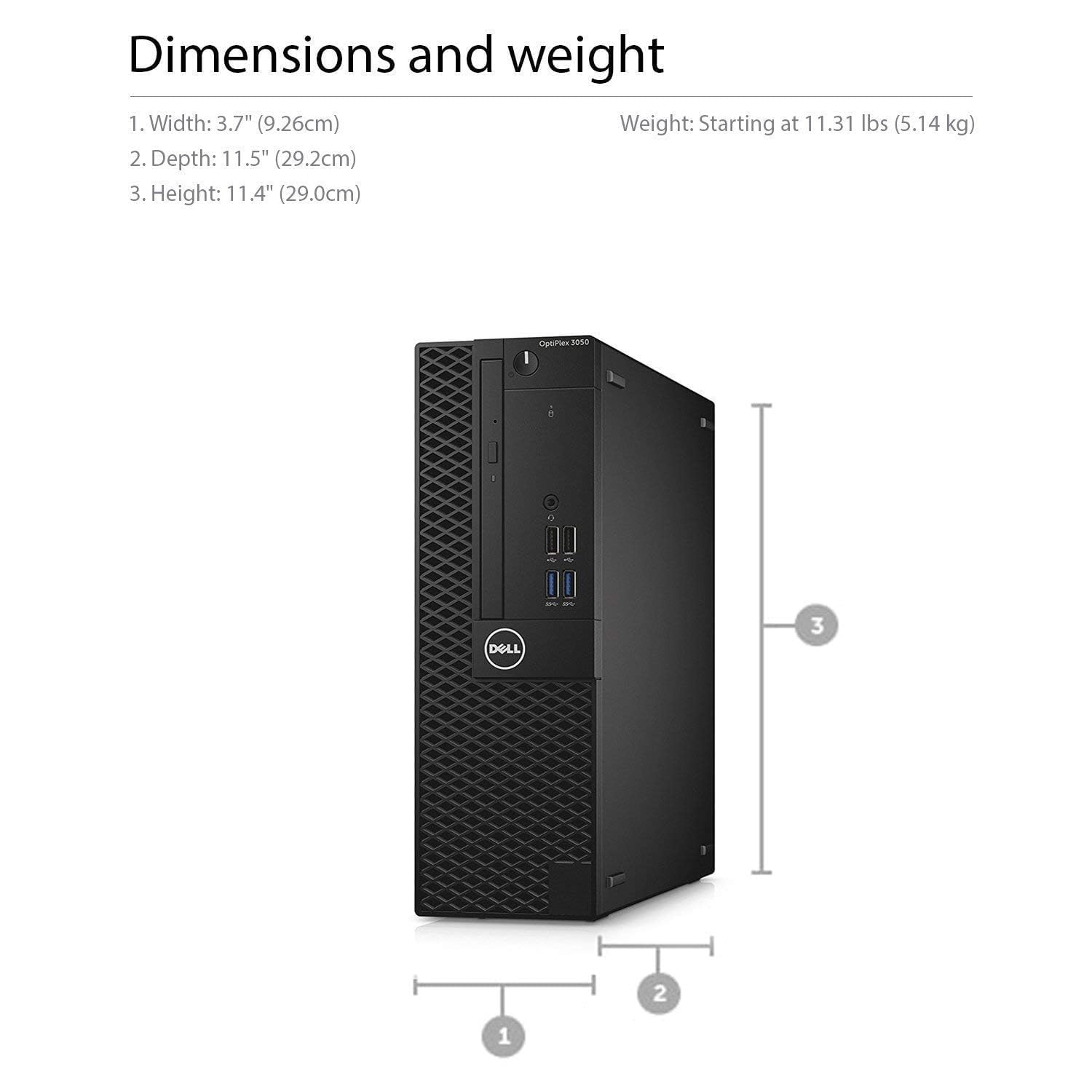 Dell Optiplex 5050 SFF PC, Core i7-6700, 8GB RAM 256GB SSD(Renewed
