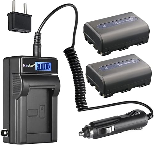Miniatura 7 de Kastar Paquete de 1 batería NP-FM50 y cargador de CA LCD compatible con Sony CCD-TRV250 CCD-TRV308 CCD-TRV318 CCD-TRV328 CCD-TRV338 CCD-TRV350
