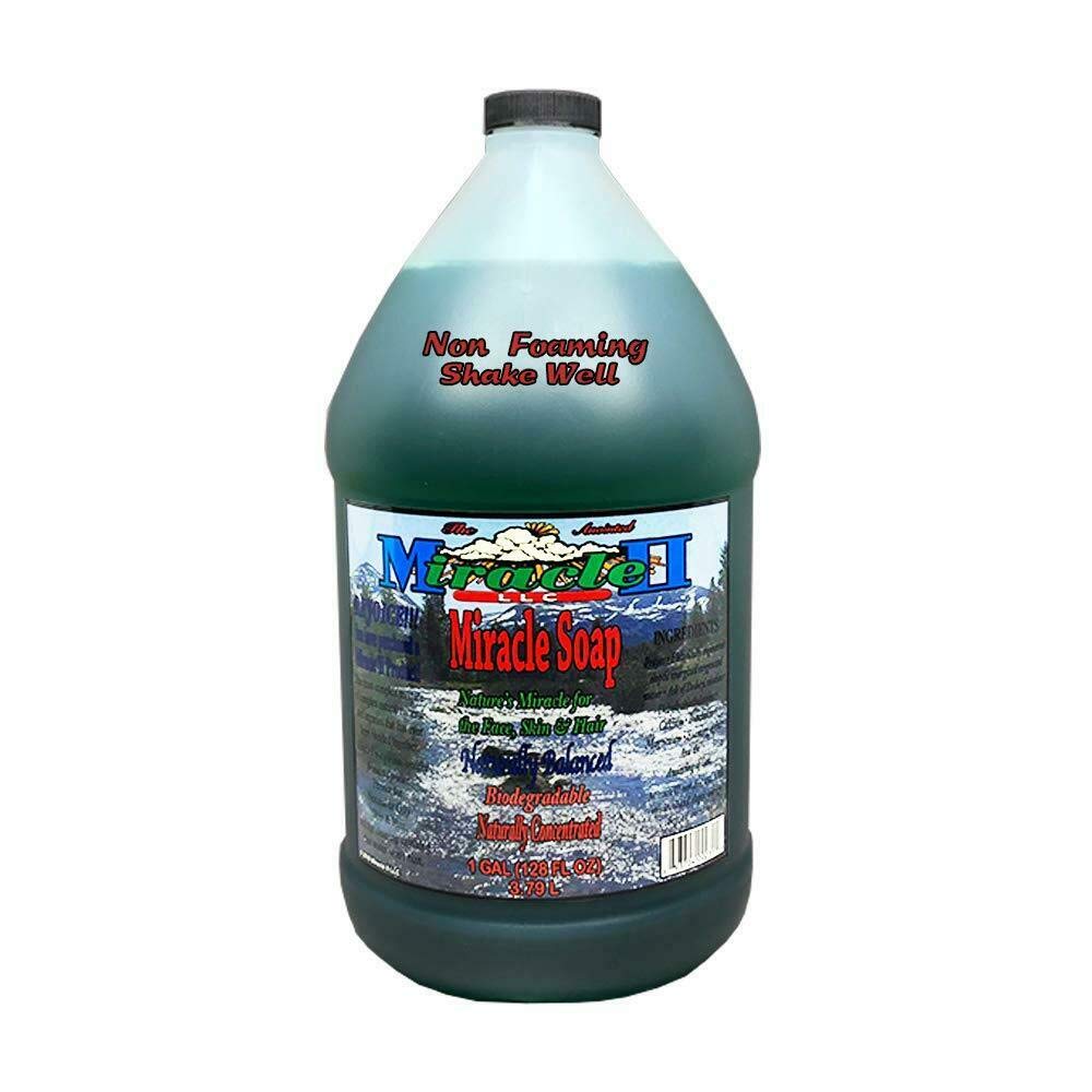 Miracle II Non-Foaming Soap Concentrated Detergent for Dishes, Windows, Floor without Suds - 1 Gallo