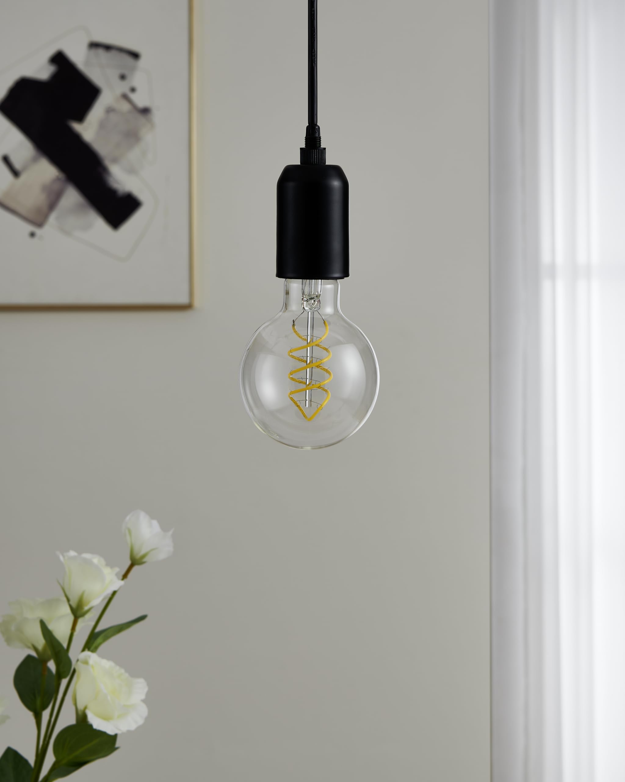 Eglo E27 LED Globe lamp, high Lumen Spiral Light Bulb, Vintage Decorative Lightbulb in Retro Design, 7.3 watt, Warm White - Image 2