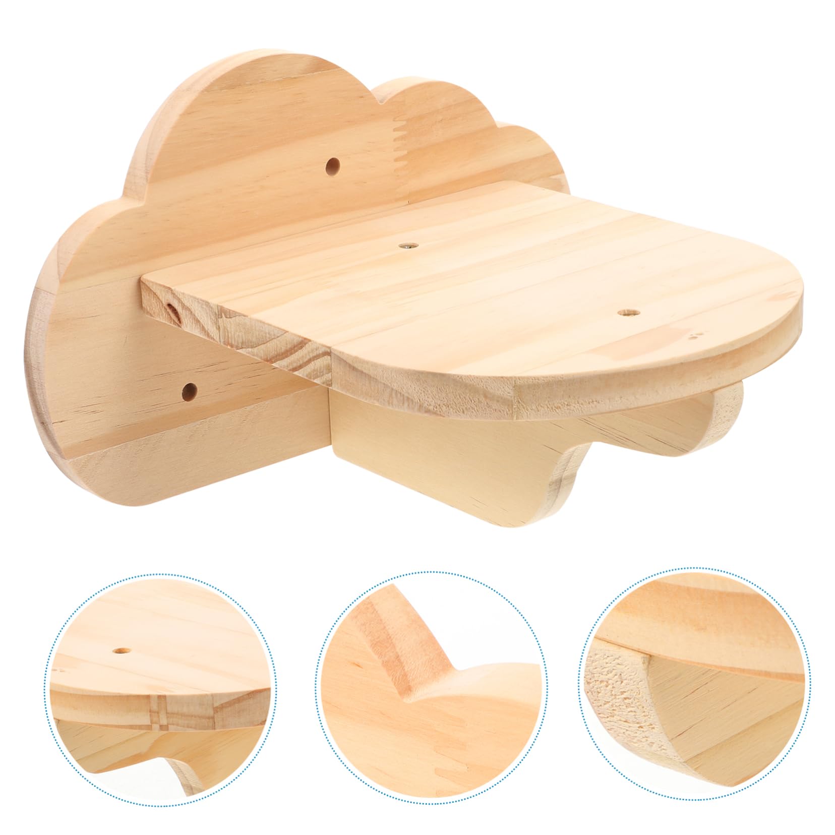 Sosoport 2stücke Teiliges Katzenwandregal Aus Holz Wandmontierte Katzenstufen Für Klettern Und Spielen Sicheres Und Stabiles Katzenmöbel Für Innenräume Für Katzenliebhaber