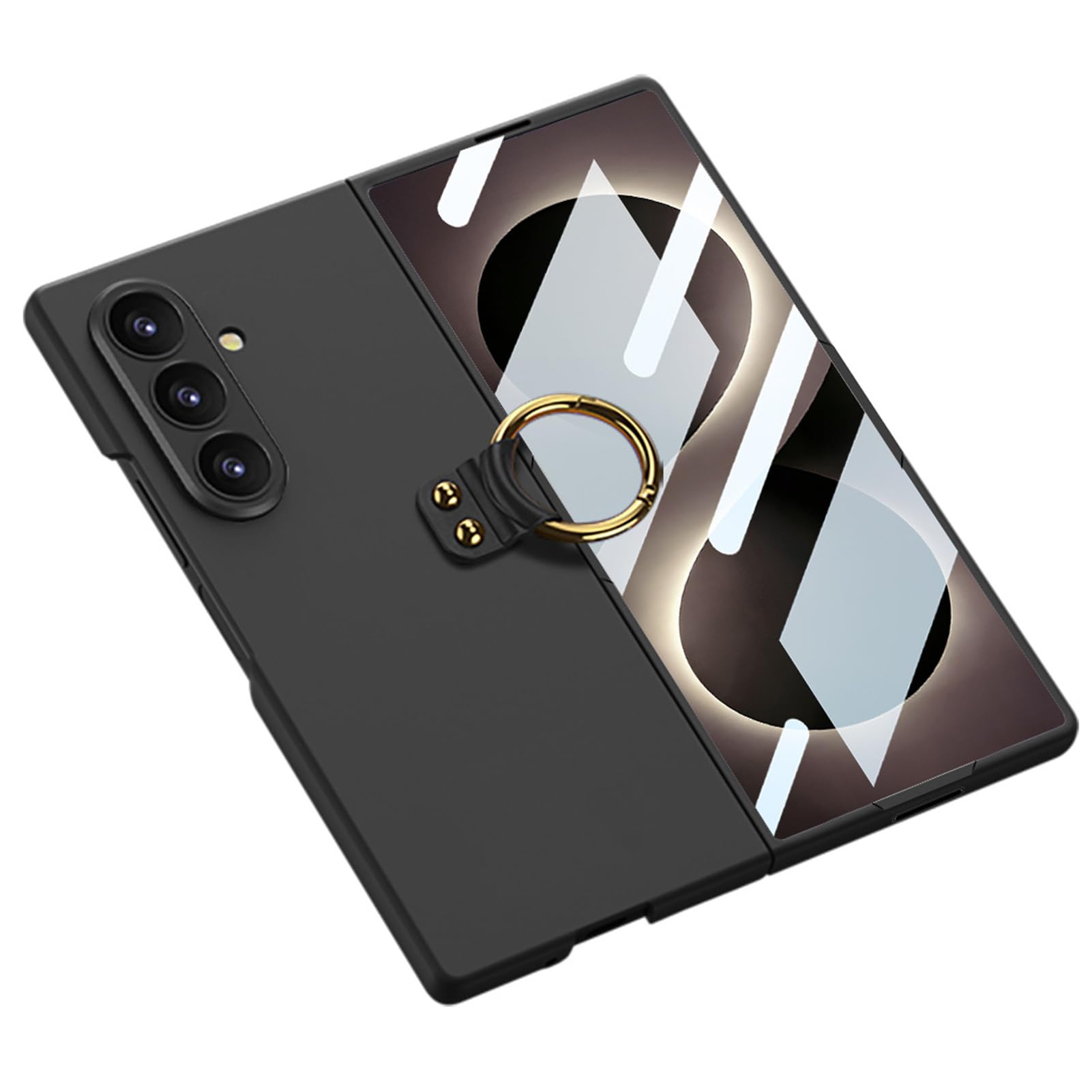 Custodia per Samsung Galaxy Z Fold 8 Ultra, custodia sottile antiurto con anello da dito