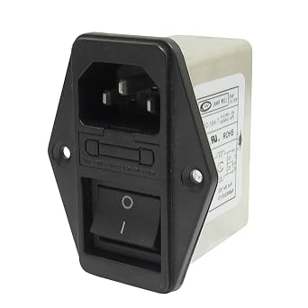 uxcell A13031400ux0389 Solder Lug Terminals IEC 320 C14 EMI Filter, Boat Switch, Fuse Holder