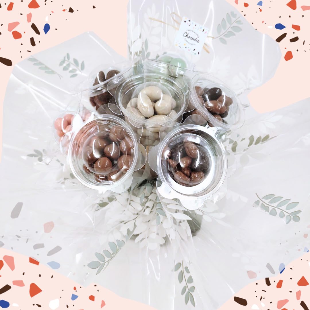 Bouquet gourmand en chocolats 7 belles fleurs - Fin d'année scolaire Merci Maitre Maitresse Atsem - 375g - Chocolat de Noel