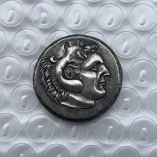 Greek Coins Brass Silver Plated Antique Crafts Foreign Commemorative Coins Irregular Size Type 11