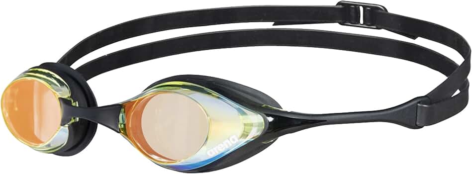 arena - Arena コブラコア 水泳ゴーグル 男女兼用 イエローコッパー ブラック Amazon | Arena Cobra Core Swim Goggles for Men and Women