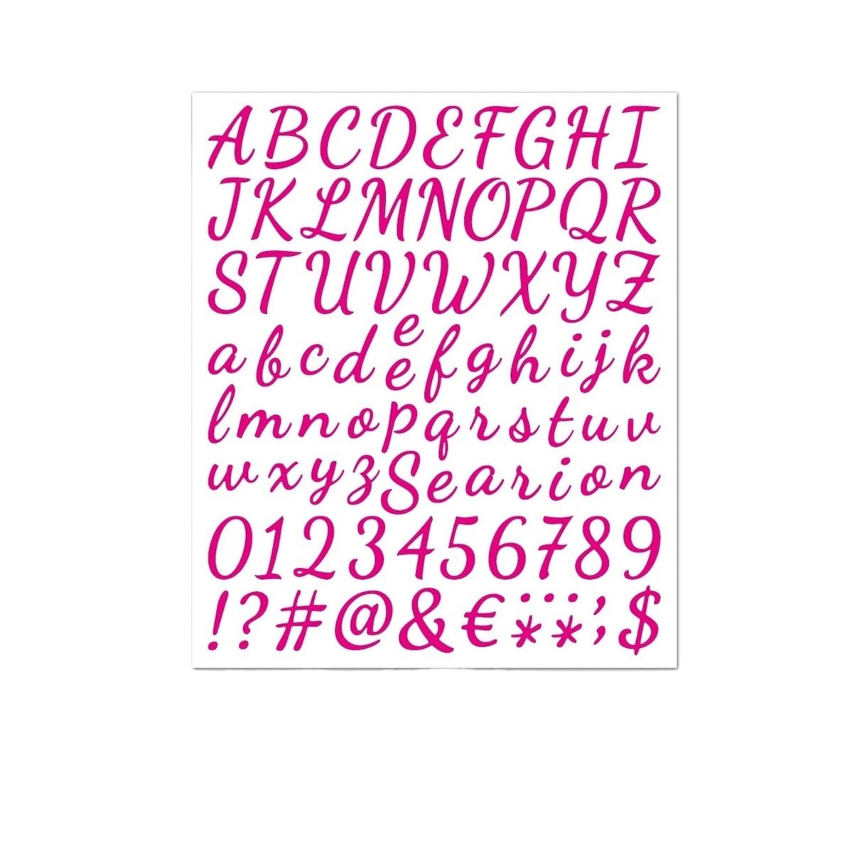 5 Sheets Large Glitter Alphabet Stickers - Self-Adhesive 1 Inch Letter Stickers for Mailbox, Home & Party Decor(Color6)