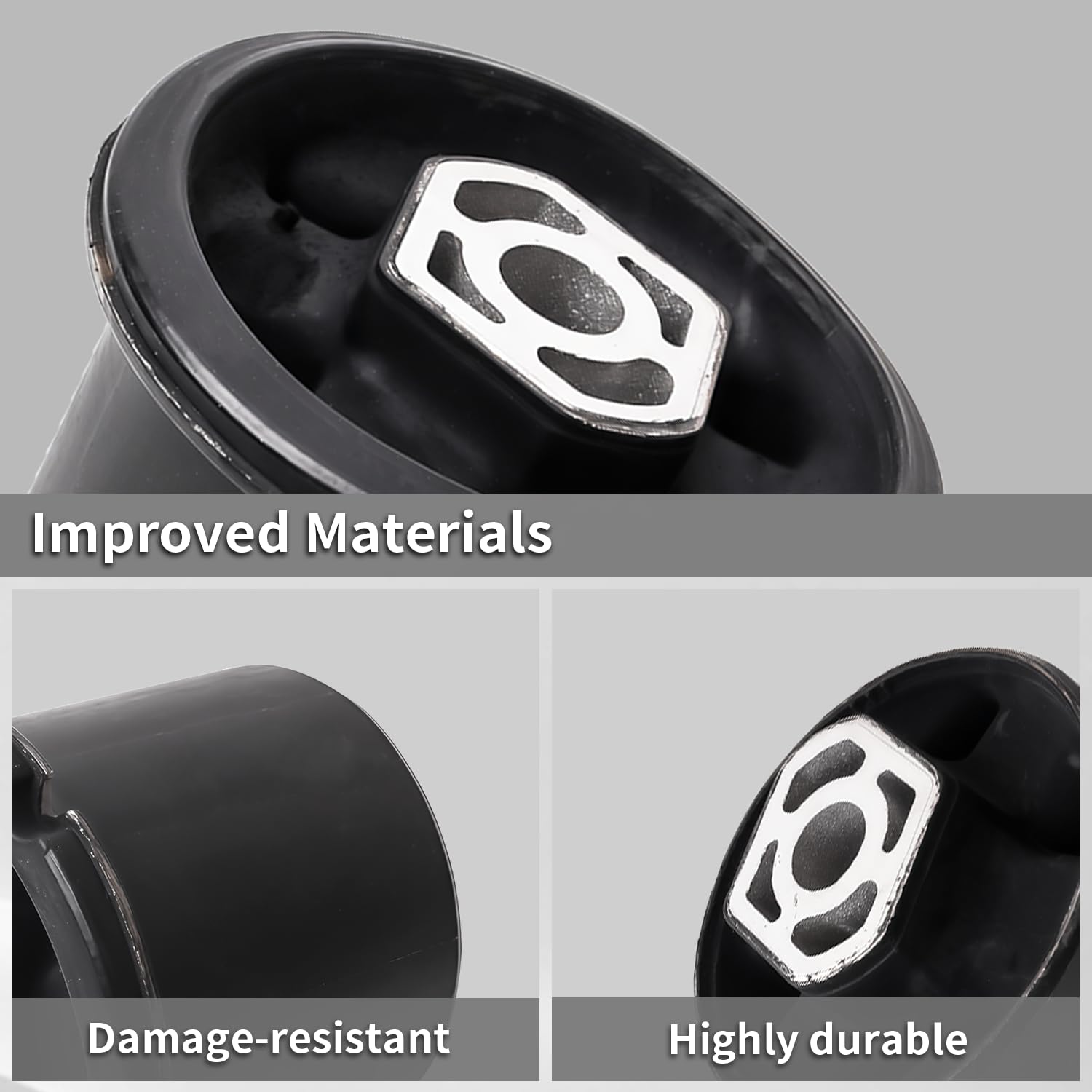 2PCS Rear Trailing Arm Bushing Compatible with Kia Forte Soul 2010-2013 Axle Beam Bushing Replacement for 55160-2K000