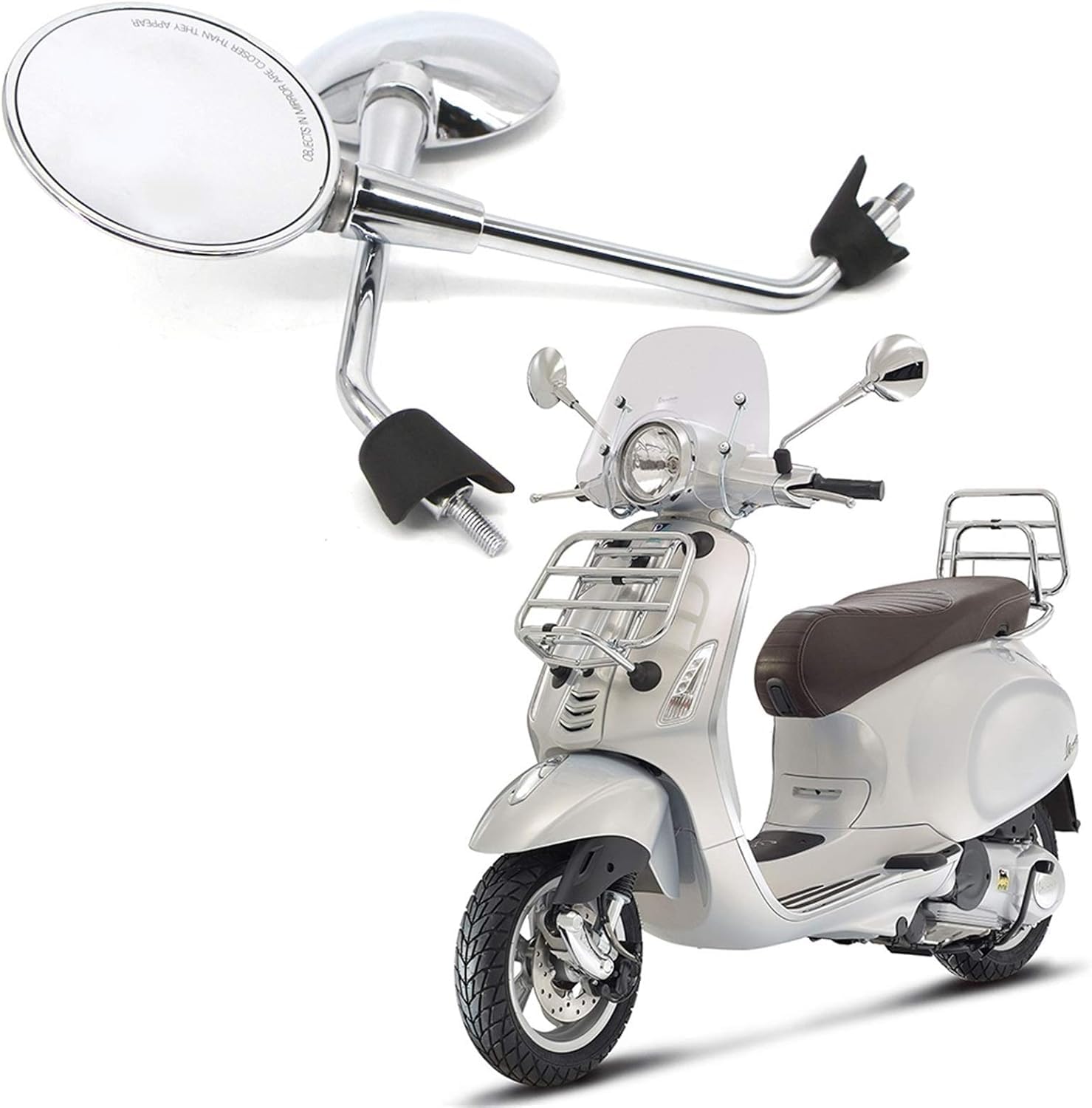 Retrovisores Moto For Vespa Primavera 4T-3V E2 E4 50 125 150 2T 4T 2013-2018 motocicleta espejos retrovisores de visión trasera de la motocicleta Accesorios Espejos Moto