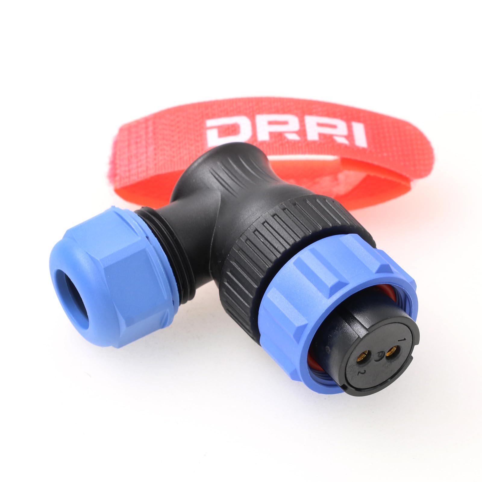 Weipu 2-polige Buchse, rechtwinklig, wasserdicht, Luftfahrt, Rundstecker, 12 V, 30 A, Stecker für BLUETTI AC200MAX AC300 tragbare Kraftstation