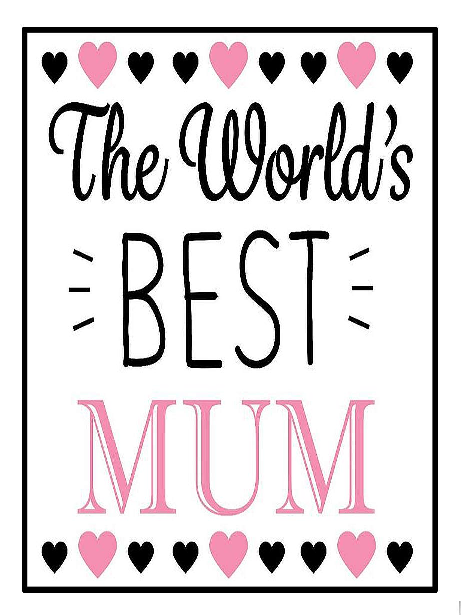 Shawprint Limited The Worlds Best Mum, Metal Fridge Magnet, 100mm x 75mm, Novelty Gift For Mums