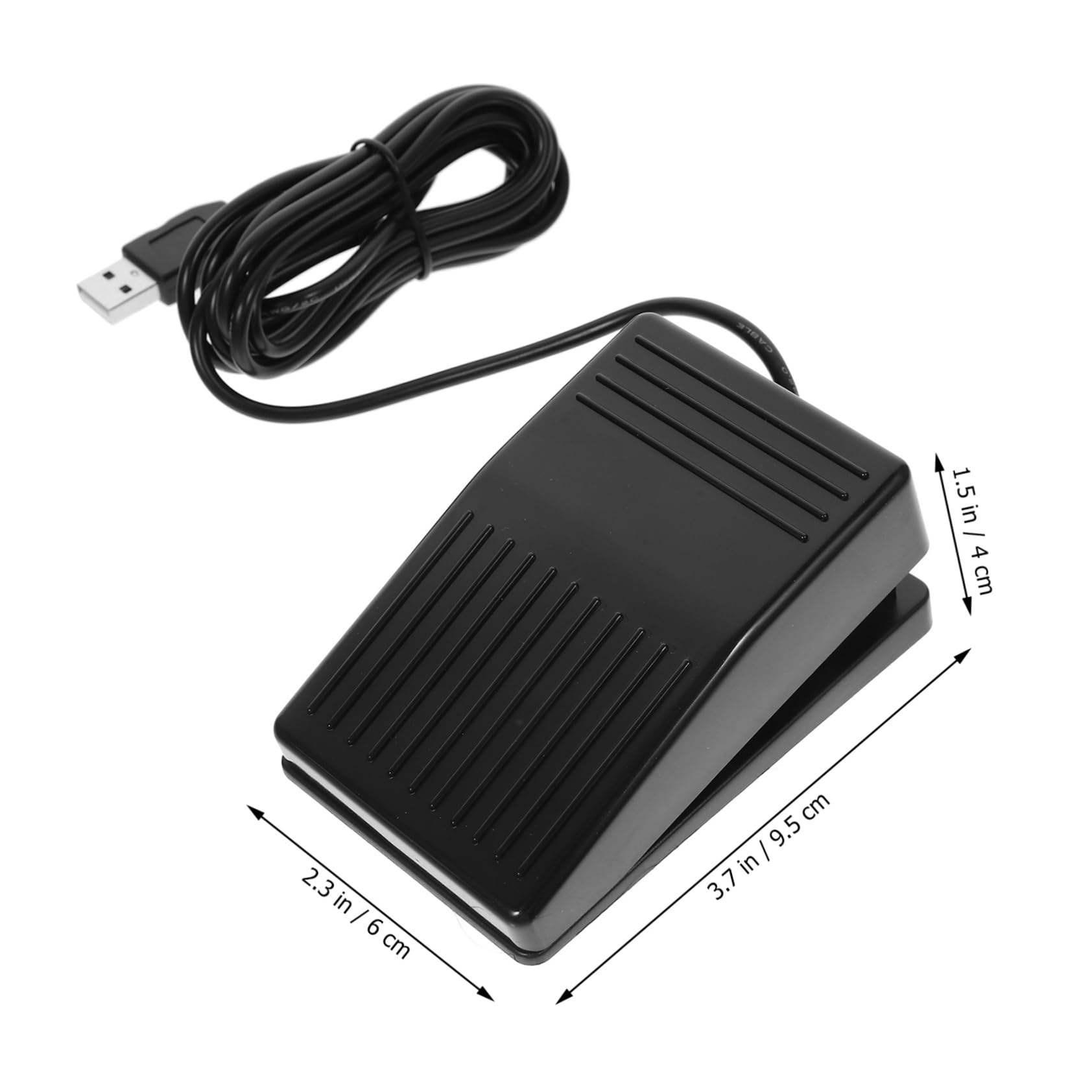 Garneck USB Foot Switch Pedal Control for Hands Operation Ergonomic Design for Gaming and More Compatible with Laptops for Streaming Hospital Use