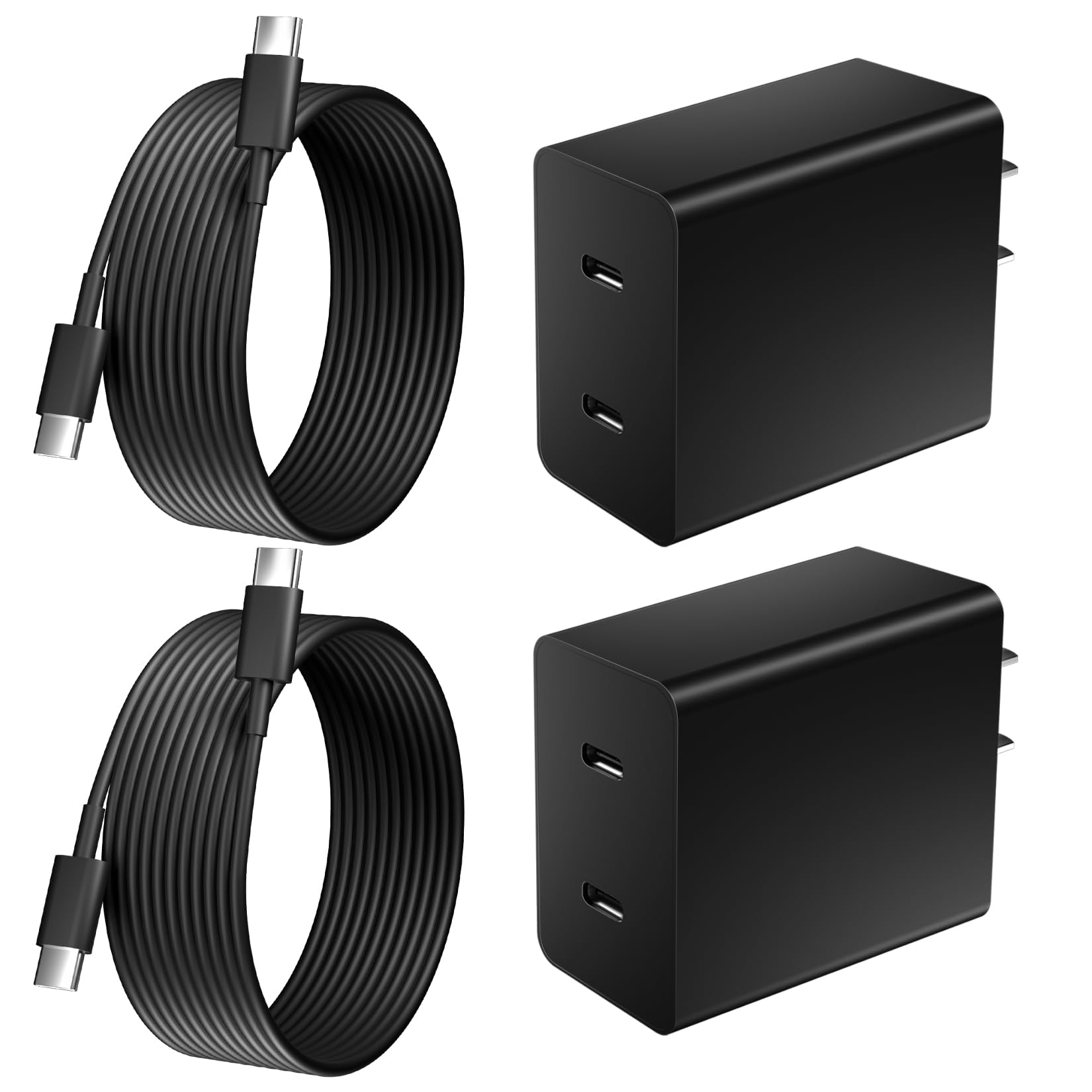 iPhone 17 16 15 Charger Fast Charging 45W Fast Dual Port USB C Charger Block 2Pack Quick iPhone