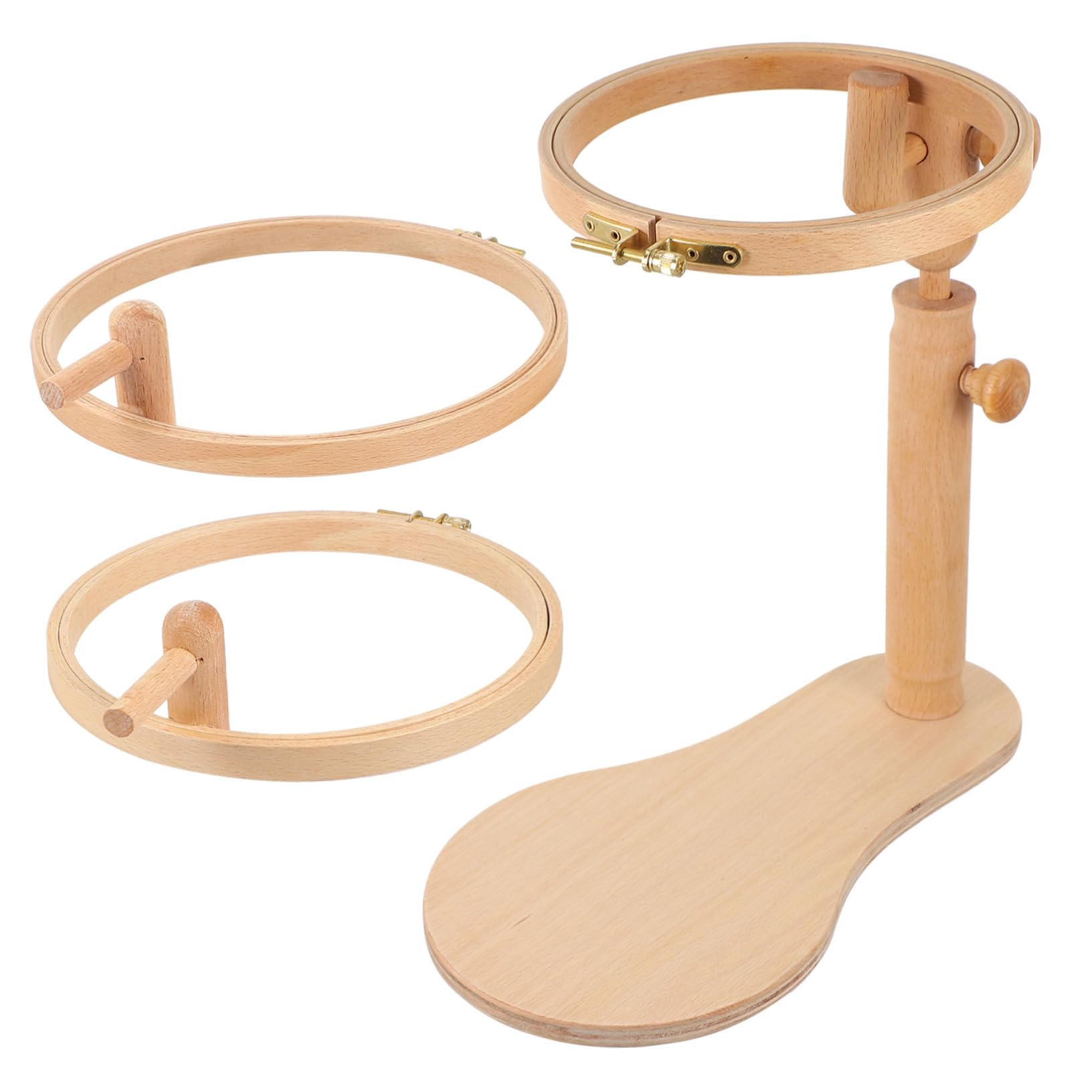 HOODANCOS Bastidor De Bordado Ajustable De Madera Soporte Para Punto De Cruz Marco De Bordado Para Manualidades Para Bordar Casa