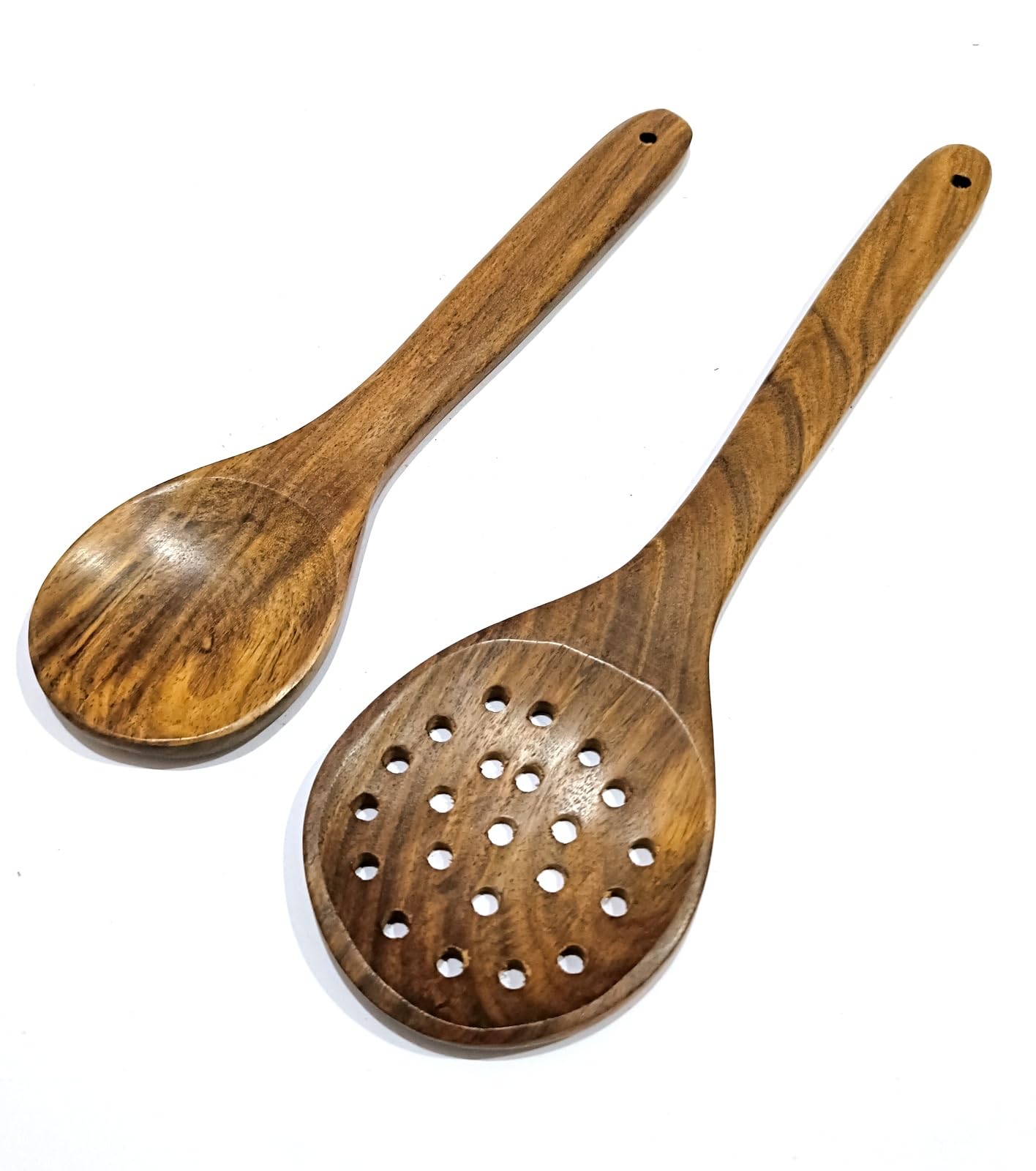 Küchenhelfer-Set aus Holz, 6-teiliges Kochutensilien mit Löffeln, Spateln und Sieb