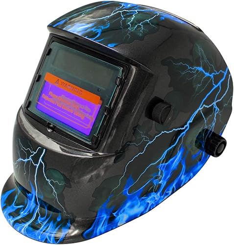 MASO - Casco de soldadura para oscurecimiento automático, funciona con energía solar, máscaras de soldadura con 5 lentes de repuesto + ventana de