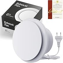 SBONNI Ventilatori bagno 310m³/h, Estrattore Aria 150 mm,Funzionamento Silenzioso Per Bagno,Wc,Cucina,Ufficio,Serra,Garage,Ventola aspirazione Vortice Basso Consumo (6 inch)