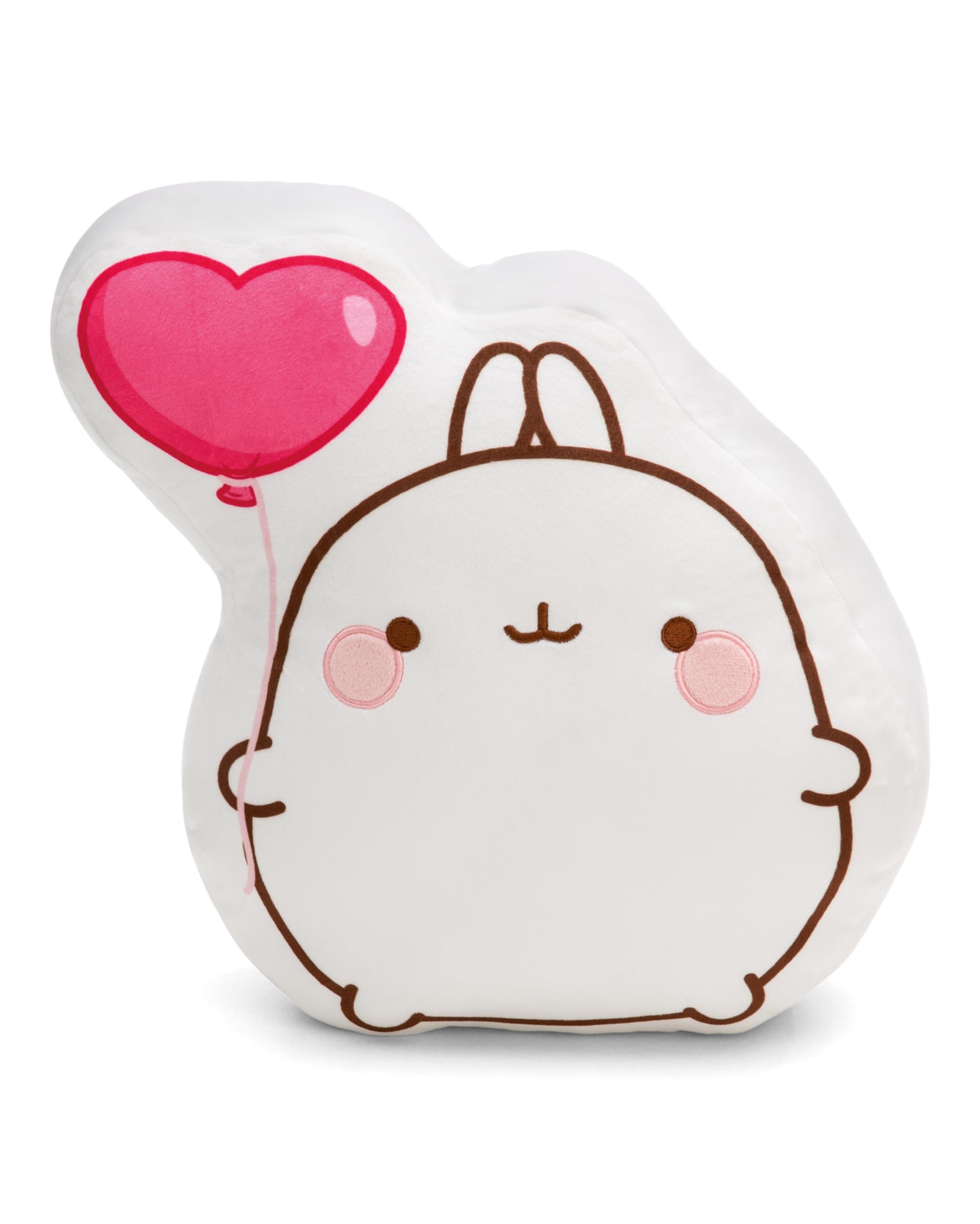 NICI soft toy MOLANG figural 35x30x8cm white - Cuddly sweet plush for cuddling and playing, for children & adults, great gift idea - 61678