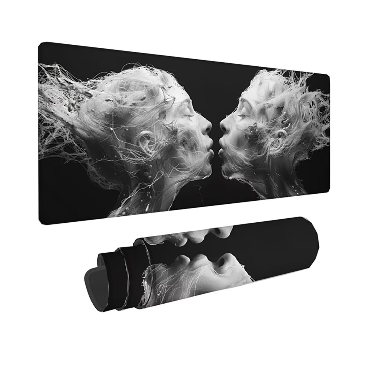 Tappetino per Mouse Gaming XXL 1200x600x3mm– Ufficio Mousepad Grande – Migliora la Velocità e la Precisione Tenuta Stabile Sottomano per Ufficio e Casa Accessori Scrivania Astratto PjY8231 N-U