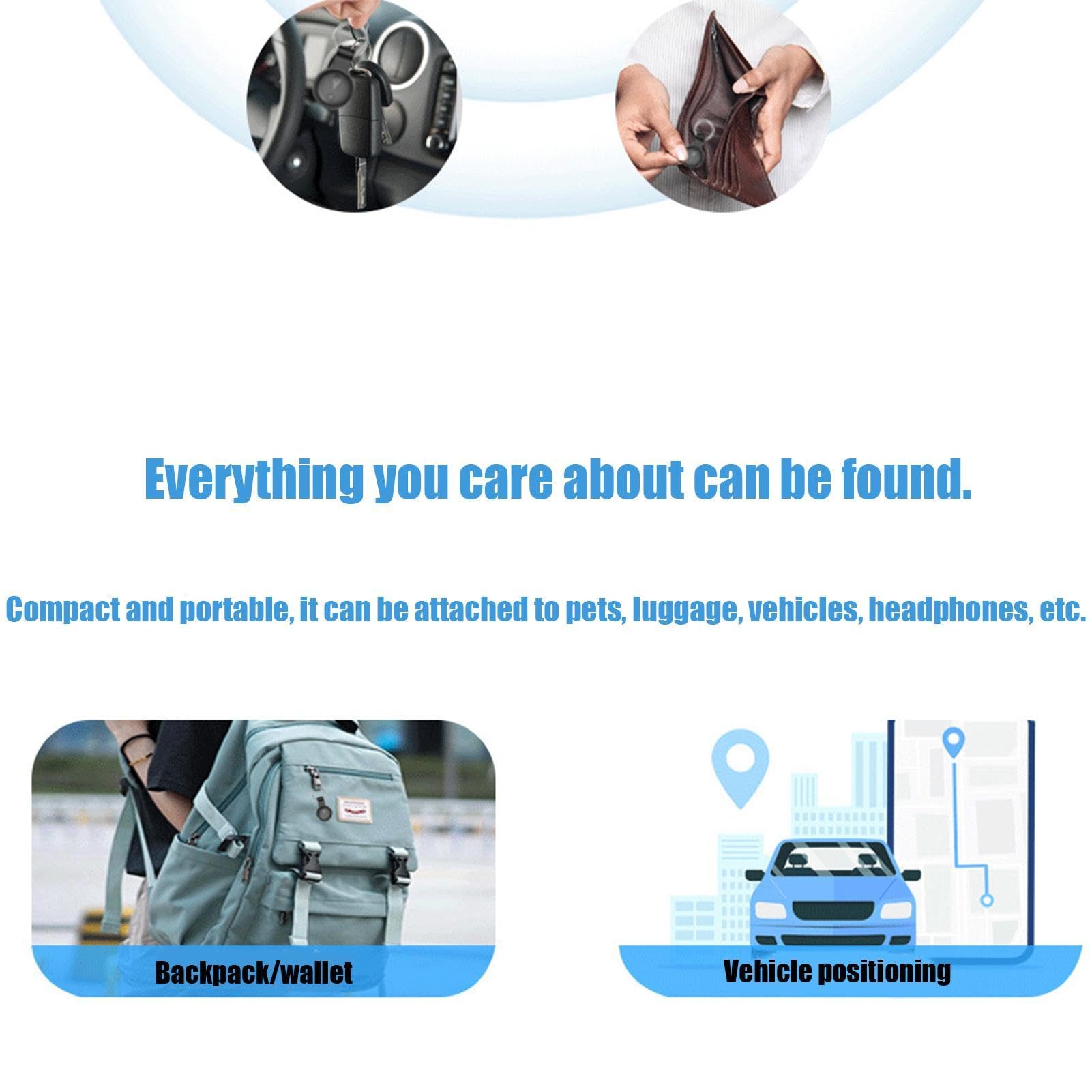 Localizzatore GPS per Cani,Lunga Distanza con Batteria a Lunga Durata | di Recinzione Virtuale per Collare GPS,per Zaini, Borse, Cuccioli, Gatti, Attività all'Aperto, Giardino,