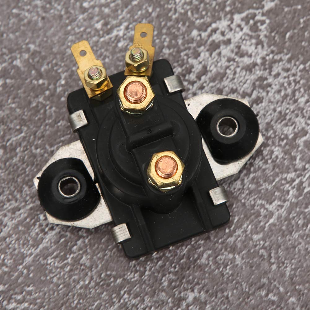 KIMISS 12V Schwarz Starterrelais Marine Startrelais für 25-40 PS 4-Takt Motor Außenborder Teile 65W-81941