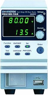 GW Instek PSW 80-13.5 Programmable Multi-Range Switching DC Power Supplies, 0-80 Volts, 0-13.5 Amps, 360 Watts