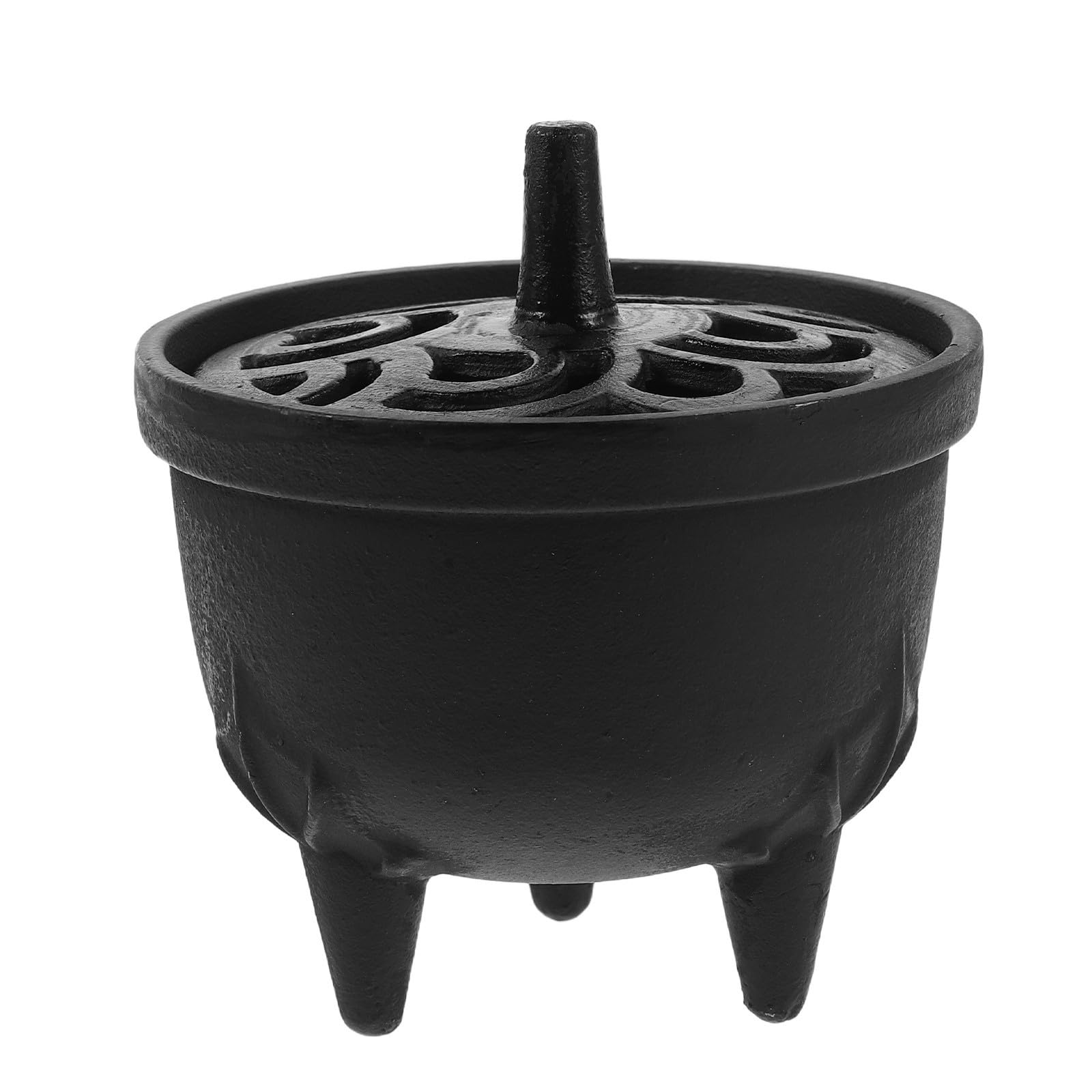 Chaudron fonte noire vintage haut de gamme pour herbes et rituels