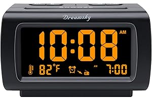 DreamSky Alarm Clock Radios with Multiple Alarm Settings