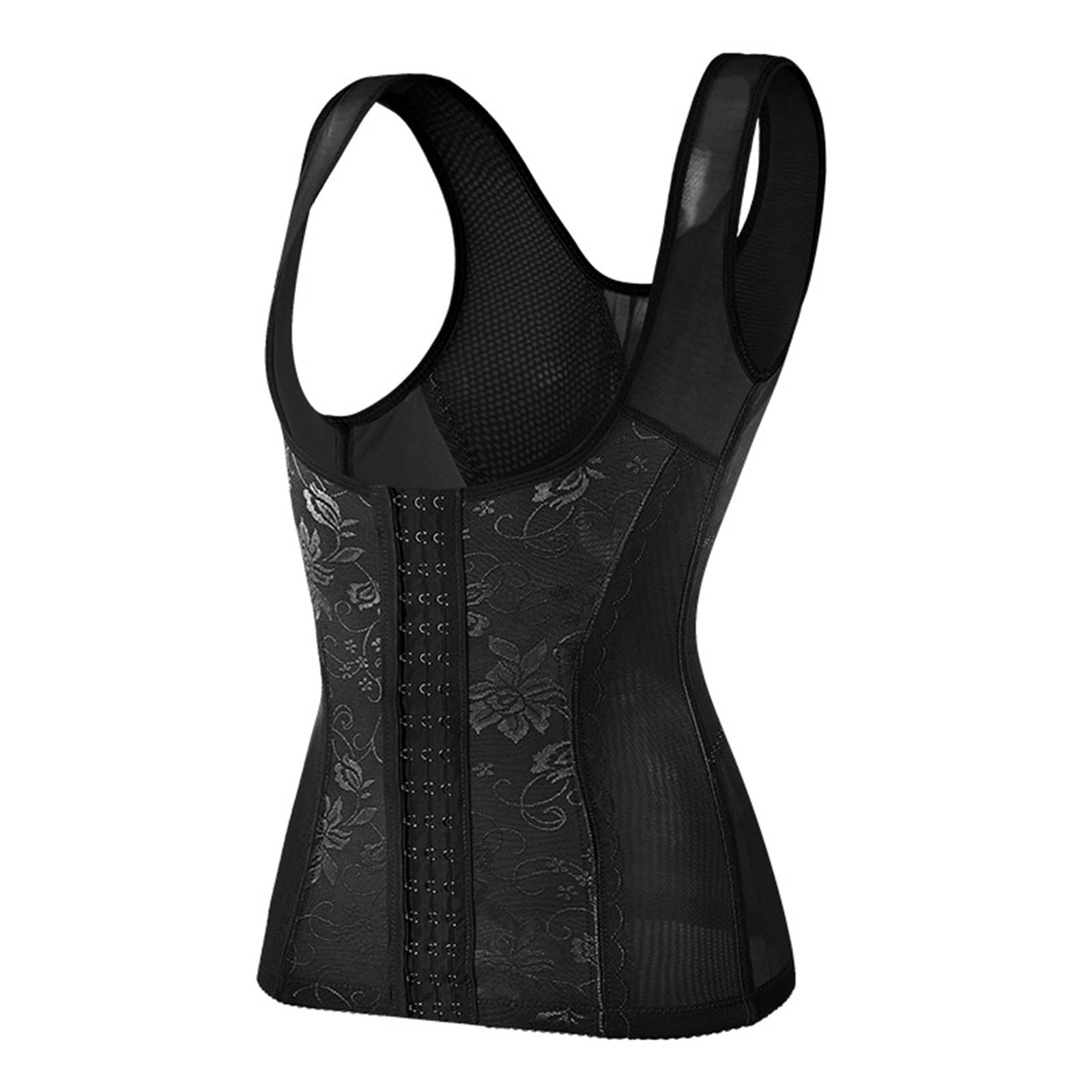 MMRTDJDR Tops de Entrenamiento Transpirables para Mujer, Ropa Moldeadora con Control de Barriga, Camiseta sin Mangas Ajustada, Ropa Interior, Chaleco de compresión, Camiseta Interior con corsé