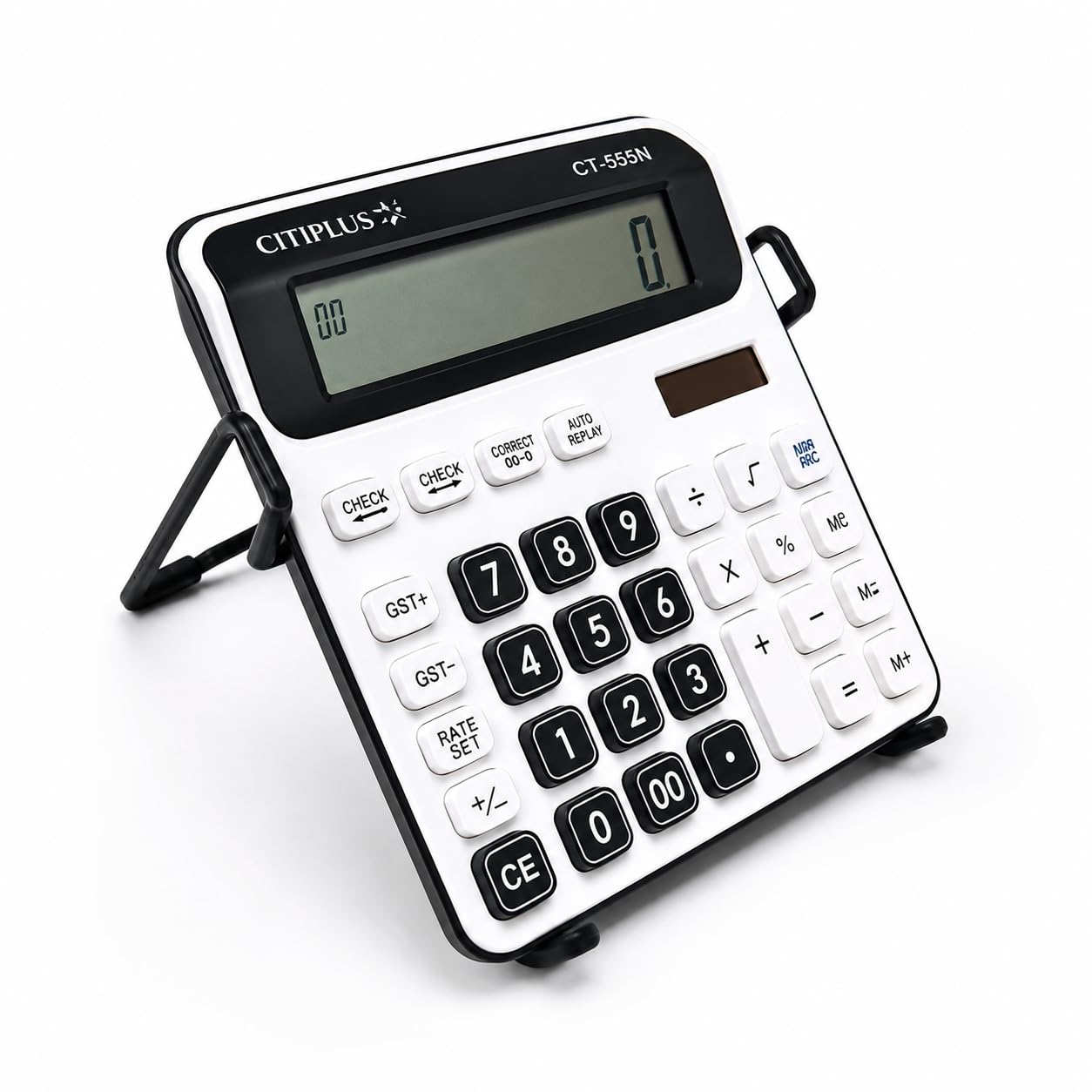 Calculator Stand for Desk | Metal Anti-Slip Desktop Holder for Calculators | Portable Stand for Office, Accounting, Billing Counter, Shop, School & Students, Small-image-5