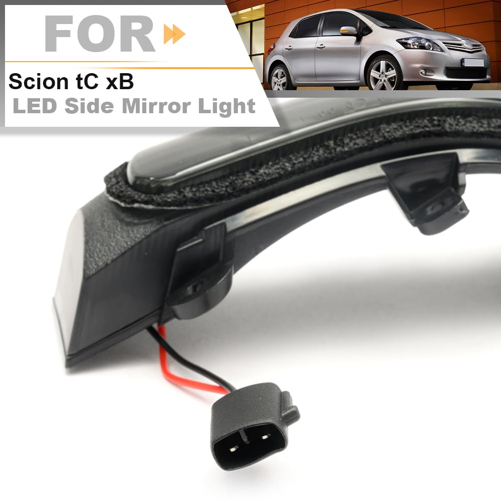 Turn Signals For Scion XB Mirror Compatible With 2010-2016 Hyundai Genesis Coupe Left Driver Side Heated In Housing Signal Light Paintable Kool Vue Interior Mirrors For Scion TC - Foto 6