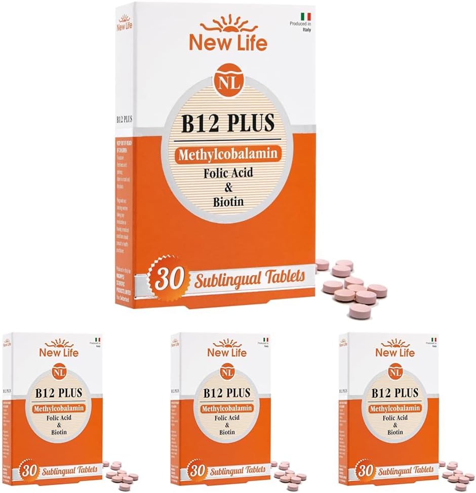 New Life B12 Plus Metilkobalamin 30 Tablet 4 paketi