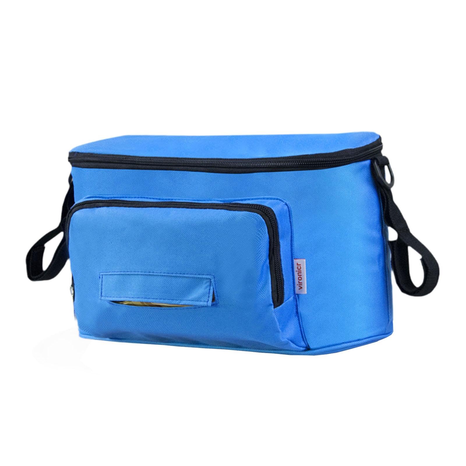 Generic Baby Handbag for Stroller Storage, Travel Bag with Carrying Strap, Blue