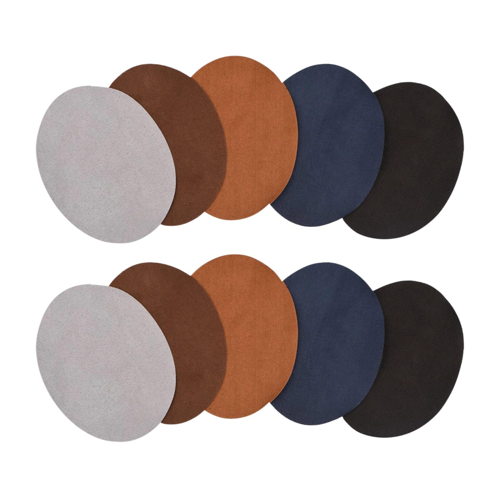 2set Leather Repair Patch, Elbow Patches Elbow Knee Patches Oval Shape PU Leather Patches Clothing Accessories for Repair Shirt Jeans Jacket