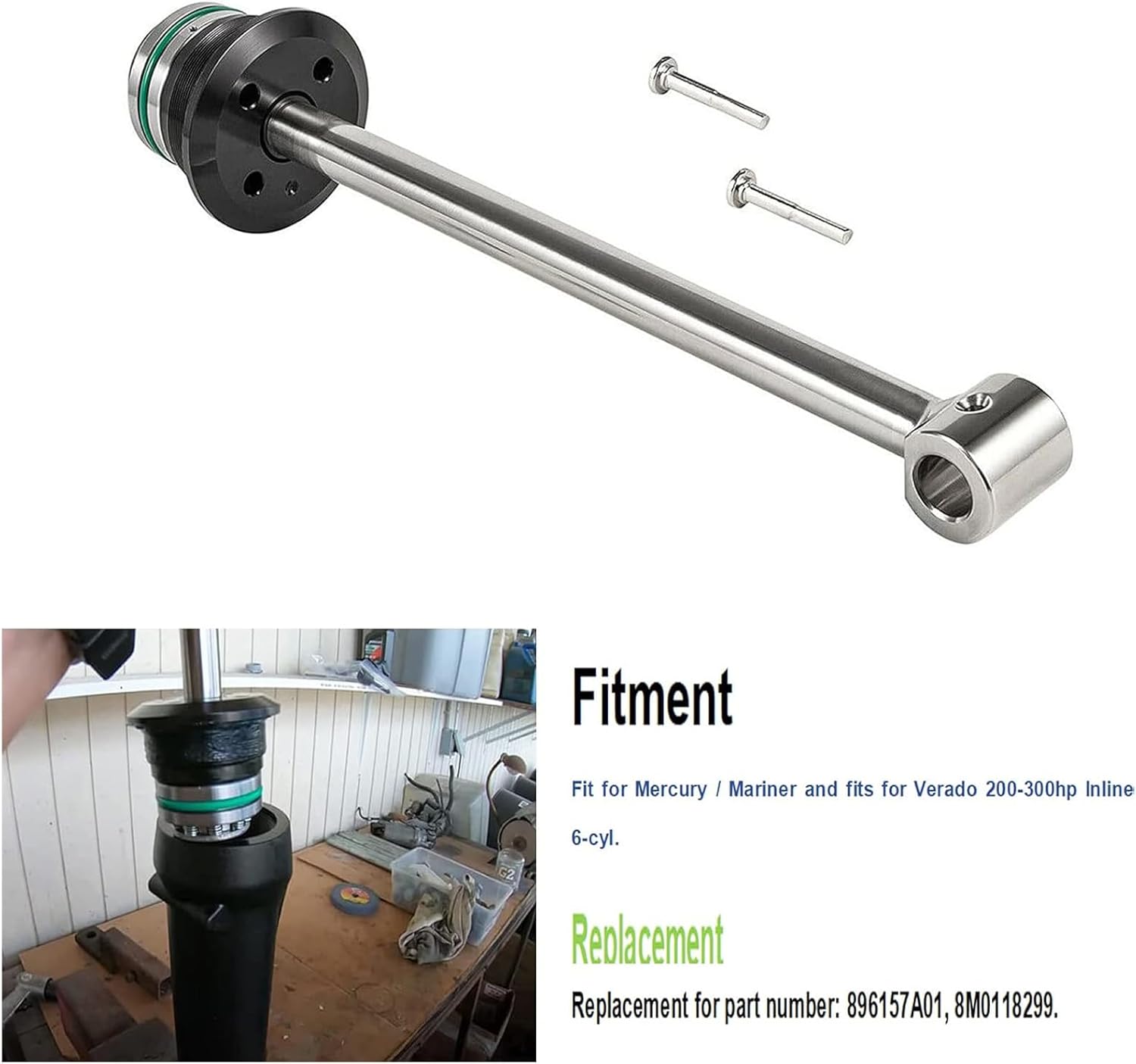 Trim Rod Assembly Kit for Mercury Mariner Verado 200-400HP Engine, Replace for 8M0118299 896157A01