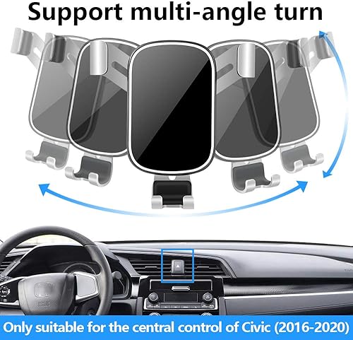 Miniatura 5 de Soporte de teléfono de coche para Honda Civic 2016 2017 2018 2019 2020 2021 10 generación Accesorios para interiores de automóvil, mejor soporte