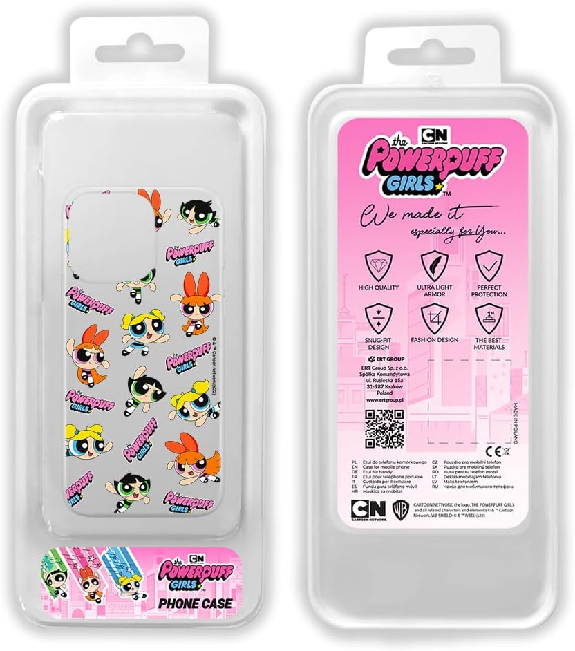 ERT GROUP Mobile Phone case for iPhone 13 PRO Original and Officially Licensed The Powerpuff Girls Pattern 028 optimally adapted to The Shape of The Mobile Phone, Partially Transparent