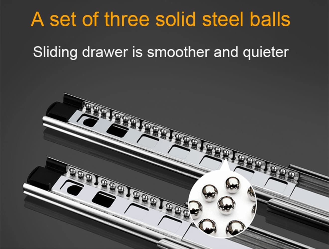 Hardware Mobile 53mm Q235B Slide Cassetti A Sfera Per Estensione - Foto 3